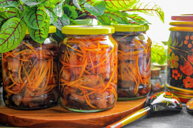 Баклажаны с морковью на зиму