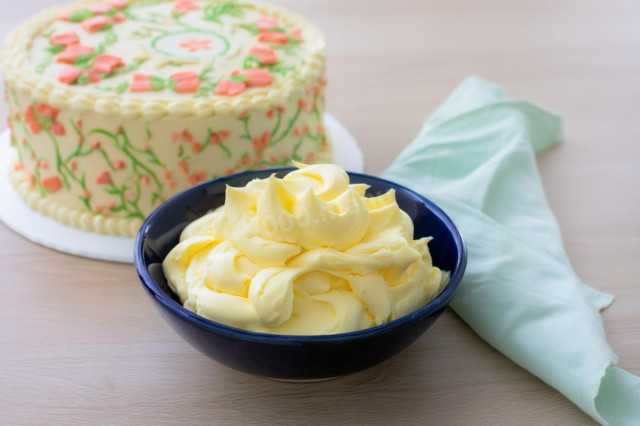 Белково масляный крем для торта и выпечки