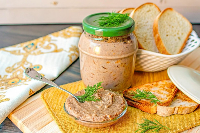 Паштет из печени на зиму
