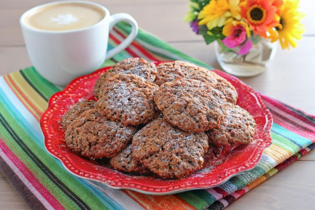 Классическое шоколадное печенье домашнее