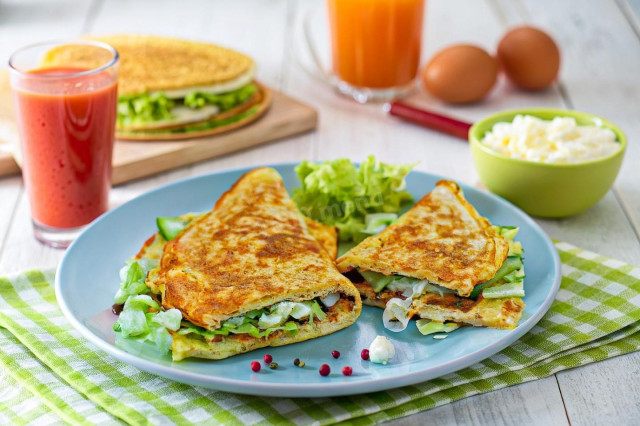 Овсяноблин на завтрак для правильного питания ПП