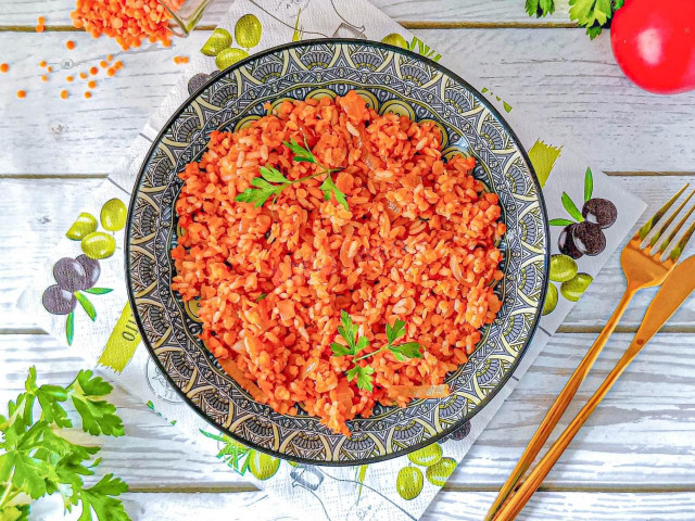 Рис с чечевицей