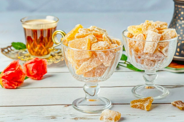 Цукаты из дыни с лимонной кислотой