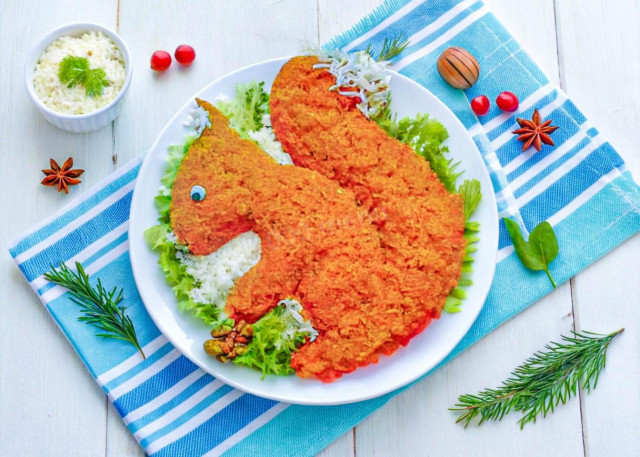 Салат Белочка с плавленным сыром