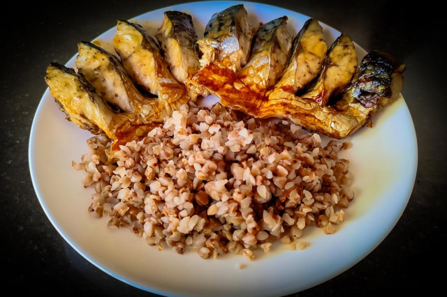 Запечённая скумбрия