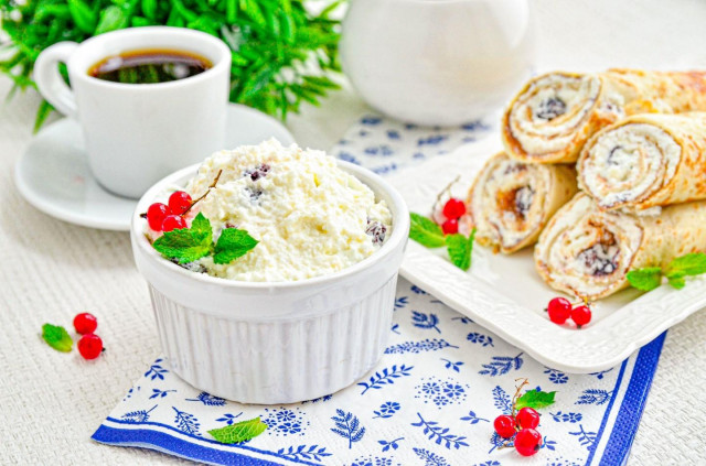 Творожная начинка для блинов