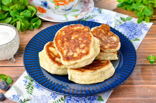 Постные оладьи на дрожжах