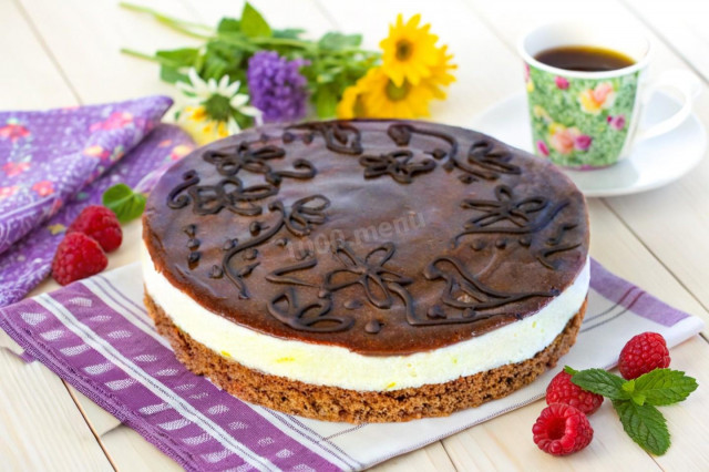 Торт Птичье молоко с манкой