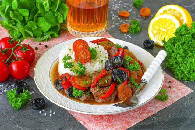 Говядина в сладком соусе