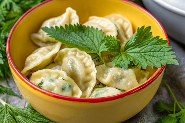 Курзе с крапивой и творогом