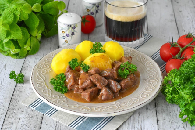 Говядина в пиве