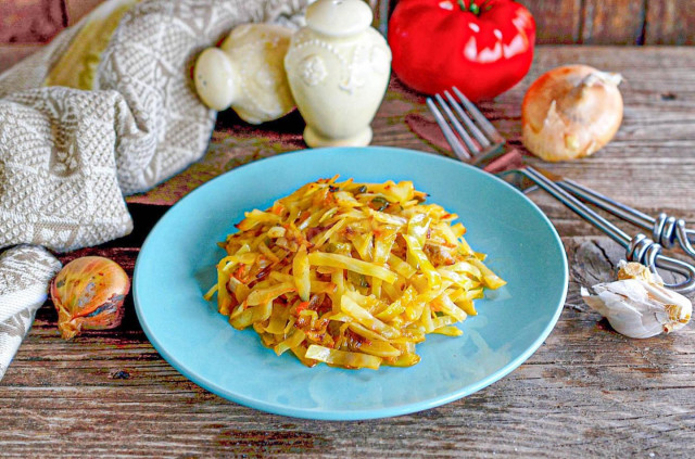 Гарнир из капусты белокочанной