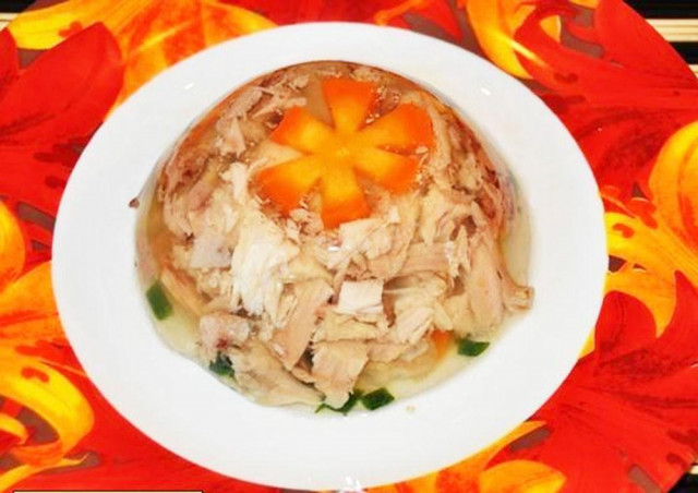 Холодец из ножек курицы без желатина