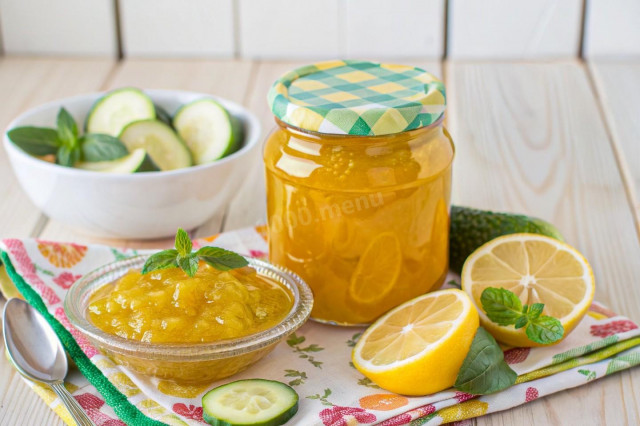 Кабачковое варенье с лимоном