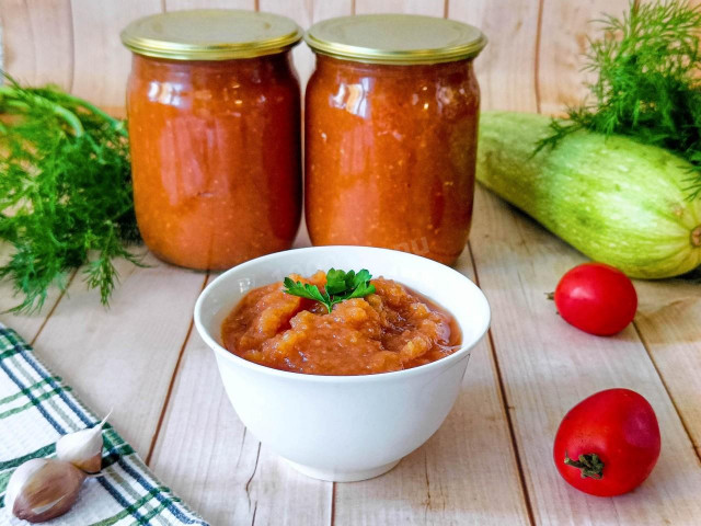 Томатный соус из кабачков на зиму