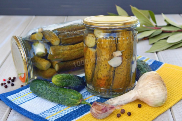 Хрустящие огурцы в желатине на зиму