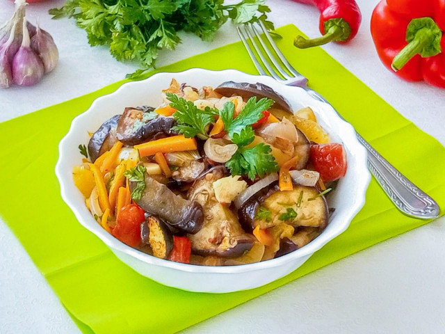 Соте из овощей в духовке