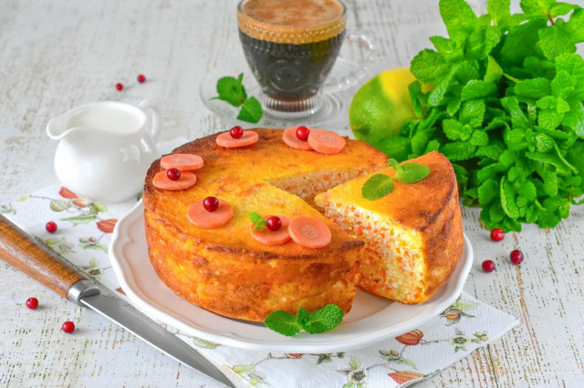 Творожно морковная запеканка в духовке