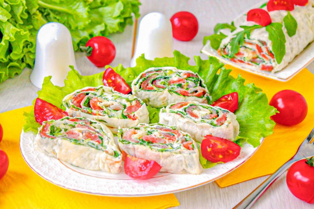 Лаваш с форелью