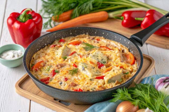 Филе минтая в сметане на сковороде