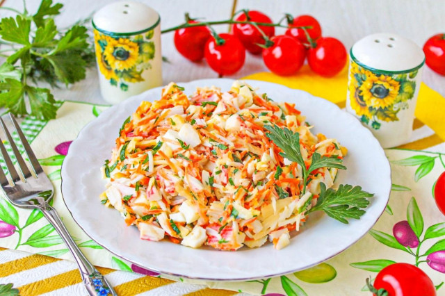 Салат Валерия с корейской морковкой