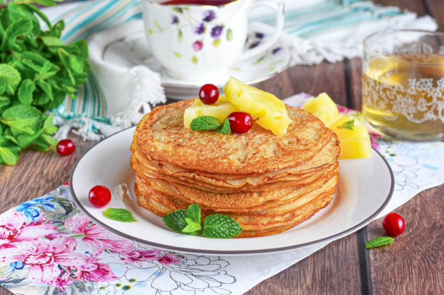 Блины на кипятке без молока