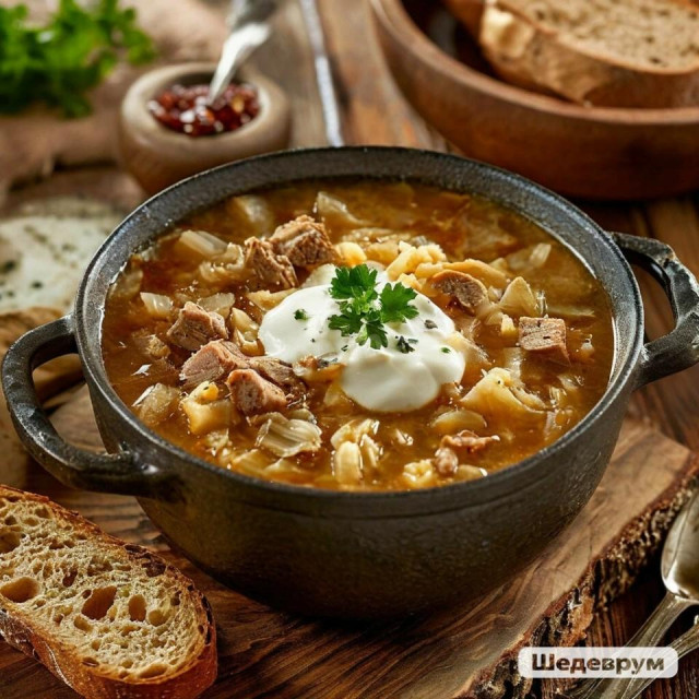 Кислых Щей с Тушенкой