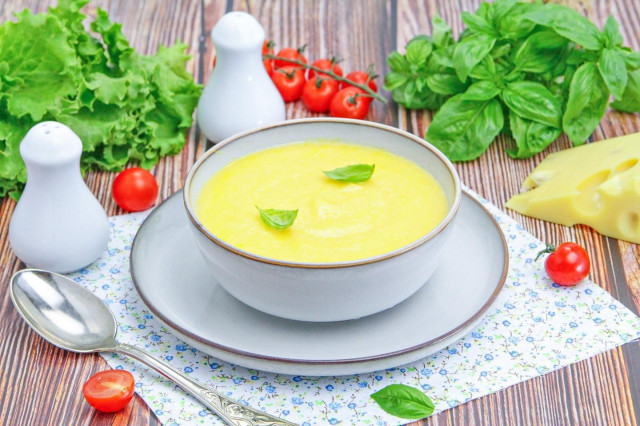 Сырный суп без мяса