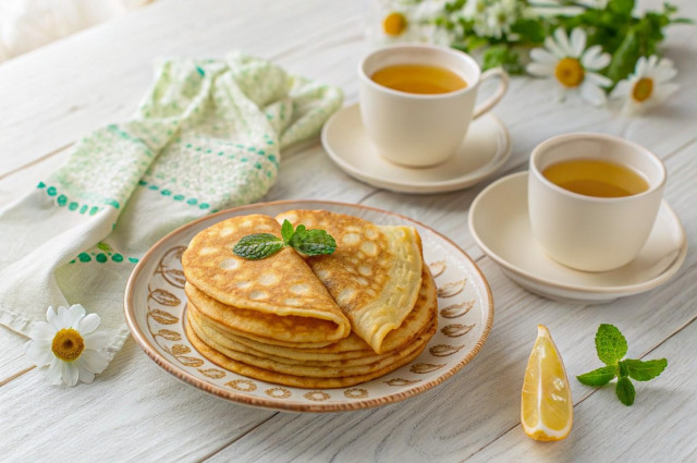 Блины на козьем молоке