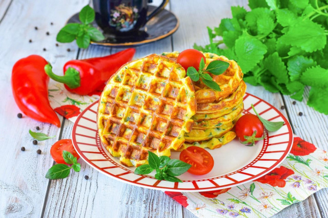 Картофельные вафли в вафельнице