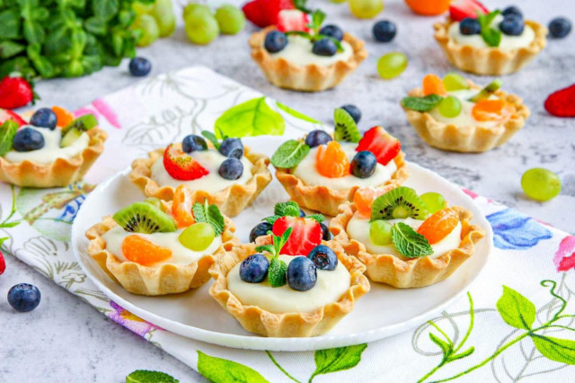 Тарталетки со сладкой начинкой