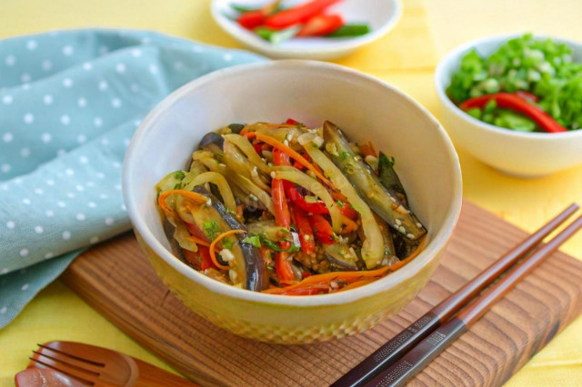 Салат из баклажанов по корейски