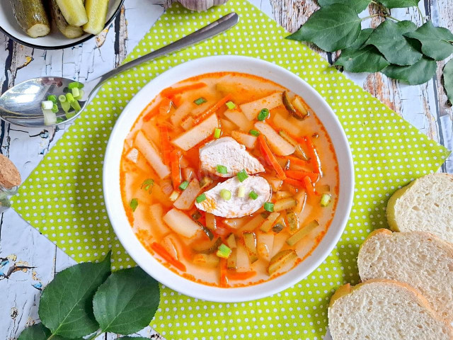Классический рассольник с картошкой
