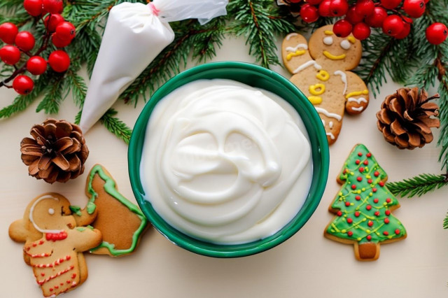 Сахарная глазурь для имбирного печенья