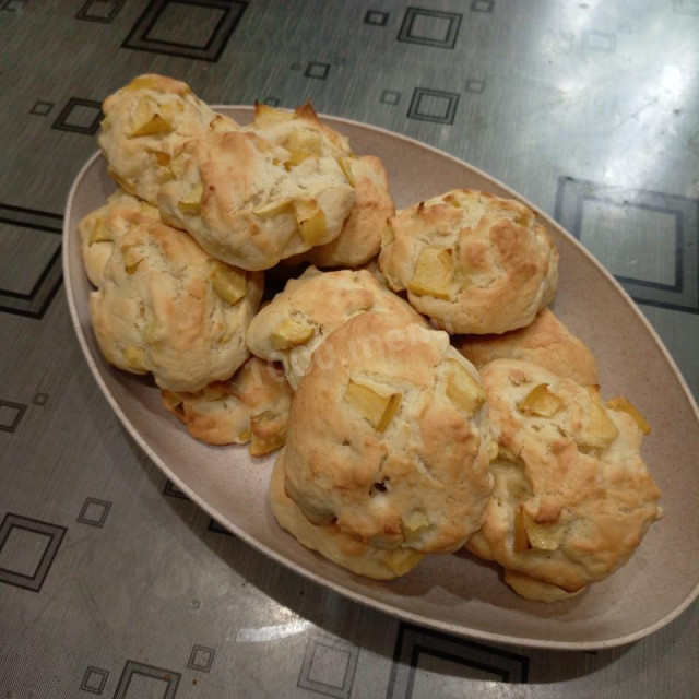 Мягкое печенье с яблоками