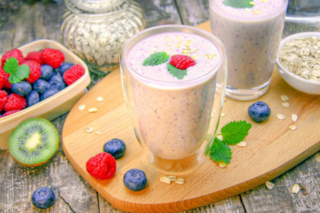 Смузи на завтрак с овсянкой