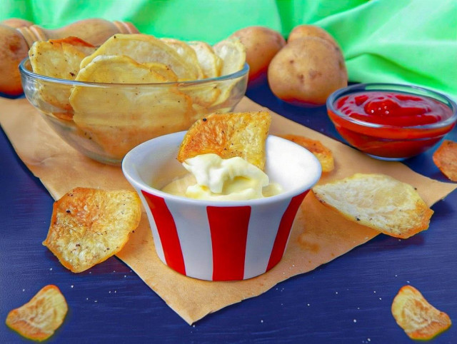 Домашние чипсы в духовке