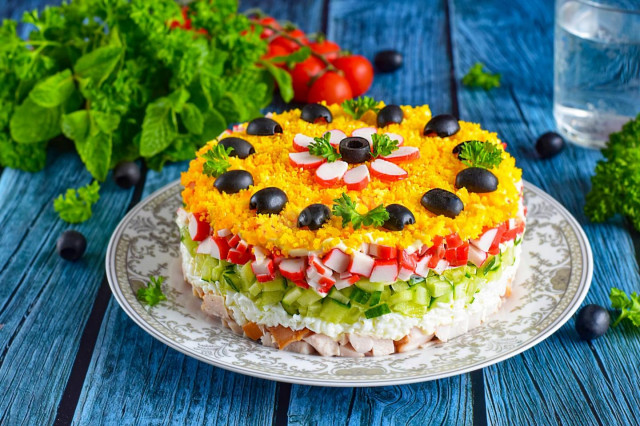 Быстрый салат на день рождения