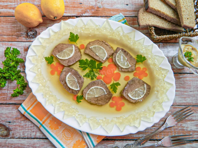 Заливное из говядины с желатином