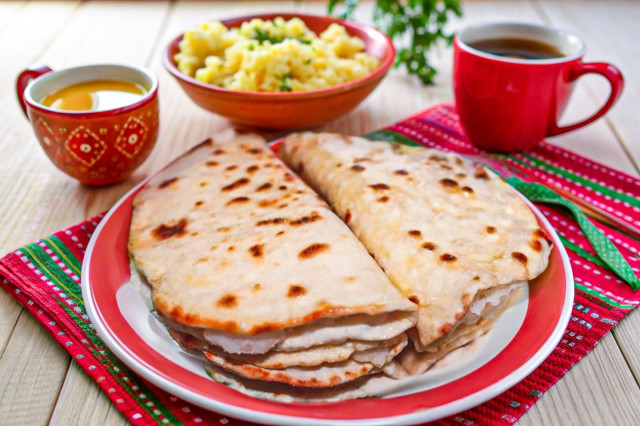 Кыстыбый по-татарски на кефире