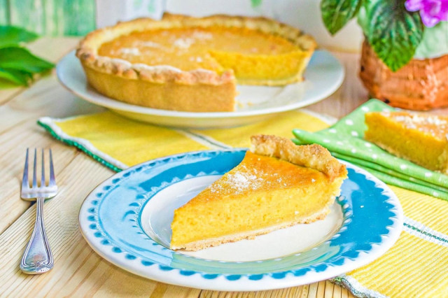 Пирог из тыквы с манкой в духовке