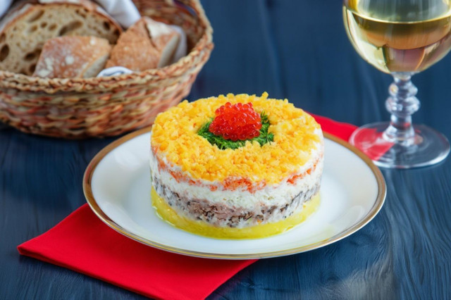 Салат Мимоза с тунцом