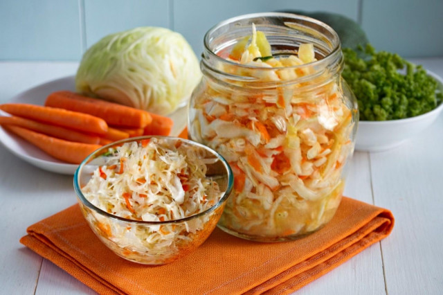 Как посолить капусту в банку