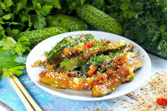 Жареные огурцы