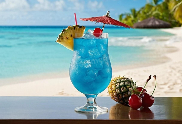 Алкогольный коктейль Голубые Гавайи