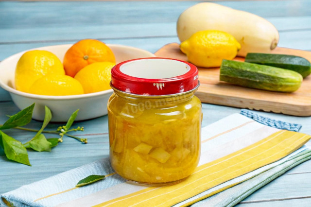 Варенье из кабачков с лимоном и апельсином на зиму