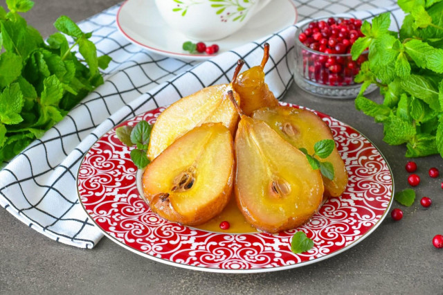 Груша в аэрогриле запеченная