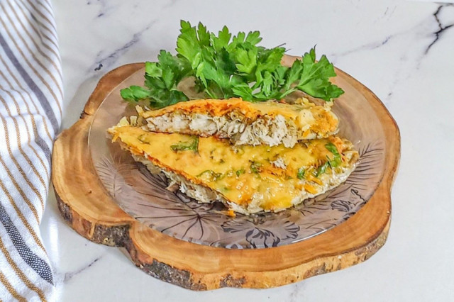 Скумбрия запеченная в рукаве в духовке с овощами и сыром