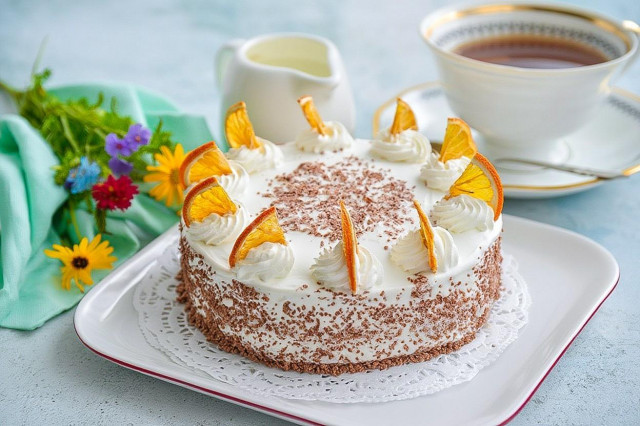 Апельсиновый торт