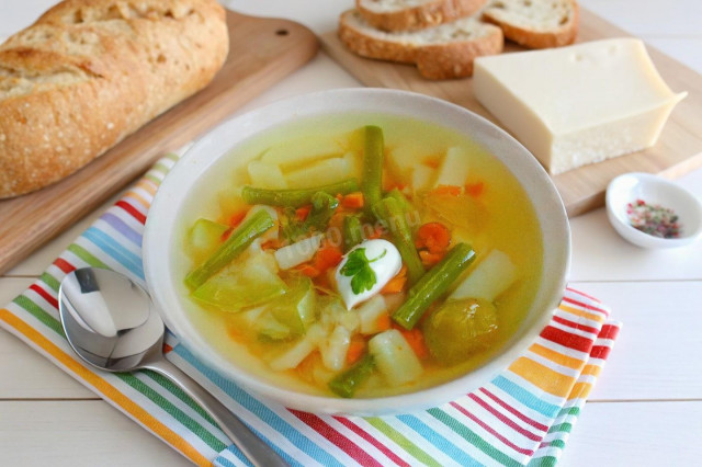 суп из зеленой стручковой фасоли